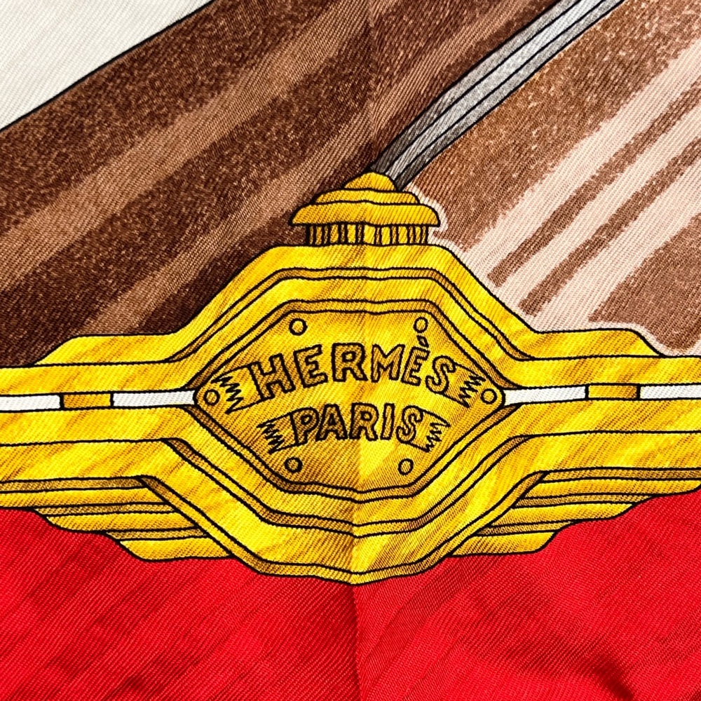 Hermès Vintage Car Print Scarf - Picture 4 of 10